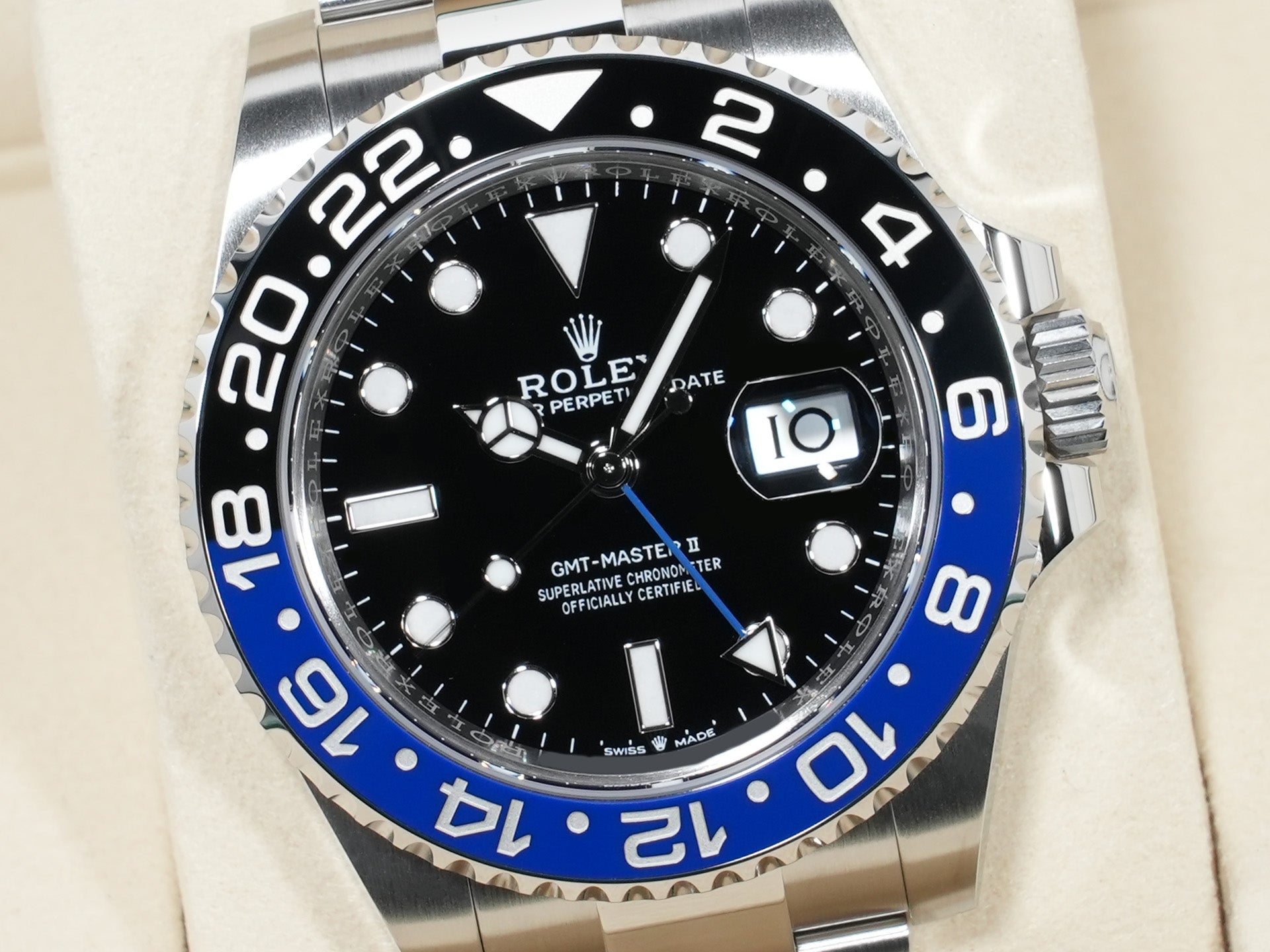 ロレックス GMTマスターII Ref.126710BLNR ステンレススチール ブラック文字盤 オイスターブレスレット 未使用 8by269pa