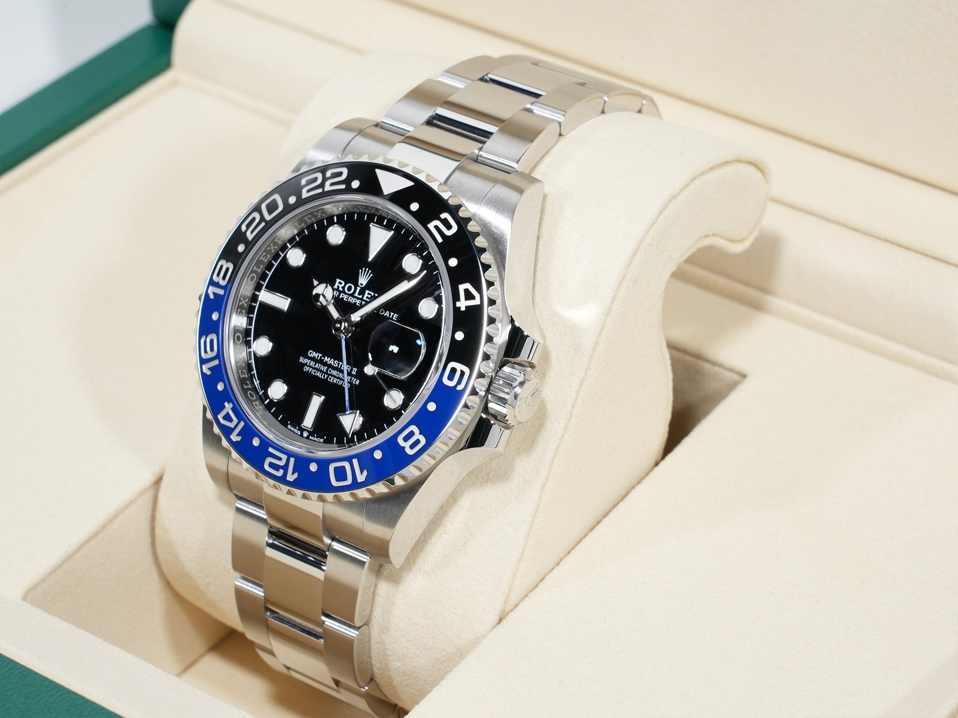 ロレックス GMTマスターII Ref.126710BLNR ステンレススチール ブラック文字盤 オイスターブレスレット 未使用 8by269pa