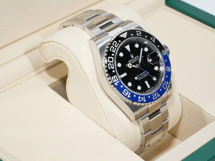 ロレックス GMTマスターII Ref.126710BLNR ステンレススチール ブラック文字盤 オイスターブレスレット 未使用 8by269pa