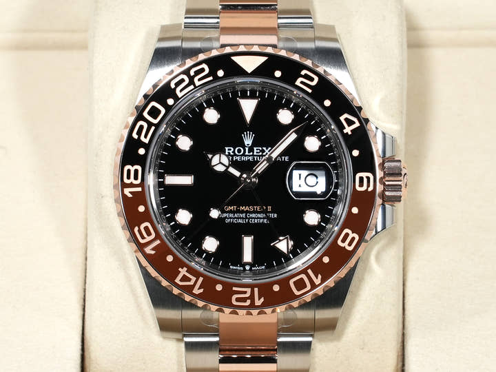 Rolex GMT-Master II Ref. 126711CHNR Stainless Steel/Everose Gold Black Dial Oyster Bracelet Unused 28jtasqx
