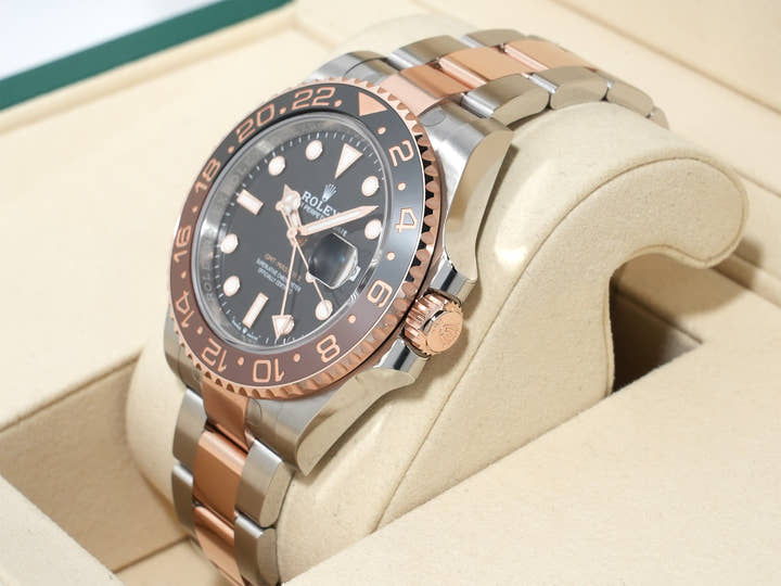 Rolex GMT-Master II Ref. 126711CHNR Stainless Steel/Everose Gold Black Dial Oyster Bracelet Unused 28jtasqx