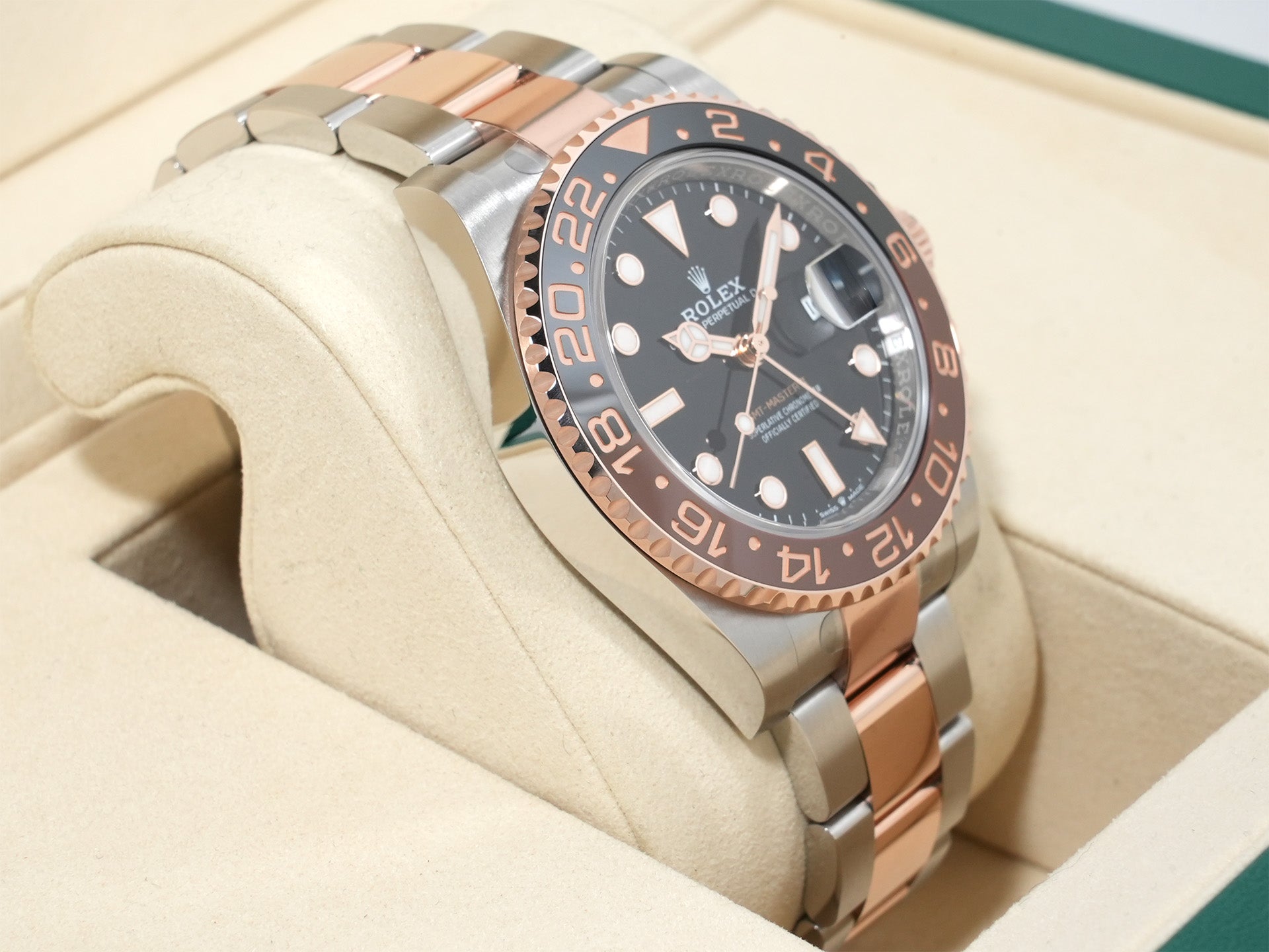 Rolex GMT-Master II Ref. 126711CHNR Stainless Steel/Everose Gold Black Dial Oyster Bracelet Unused 28jtasqx