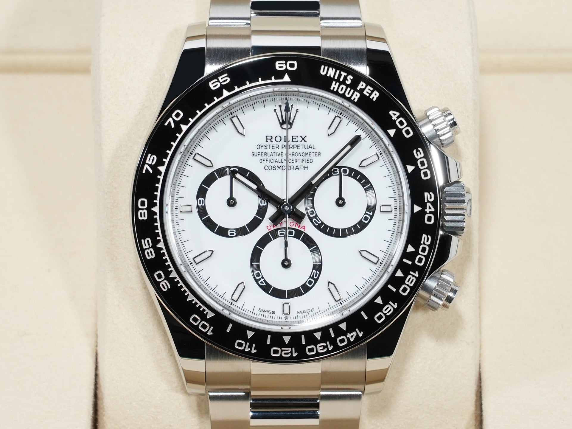 ロレックス デイトナ Ref.126500LN ステンレススチール ホワイト文字盤 未使用 mbtutsa4