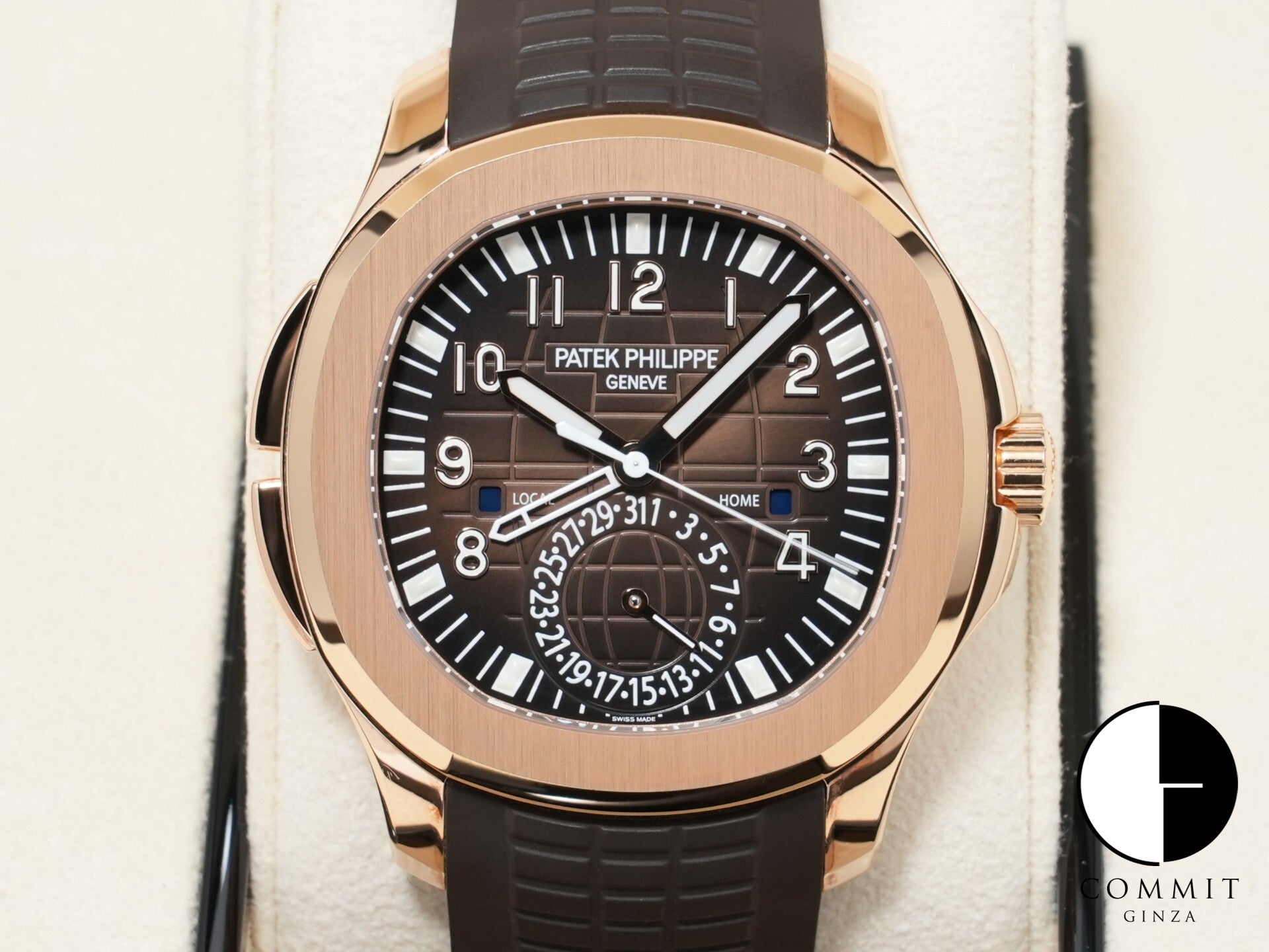 Patek Philippe Aquanaut Ref. 5164R-001 Rose Gold Brown Embossed Dial, Excellent Condition 6rifj45e