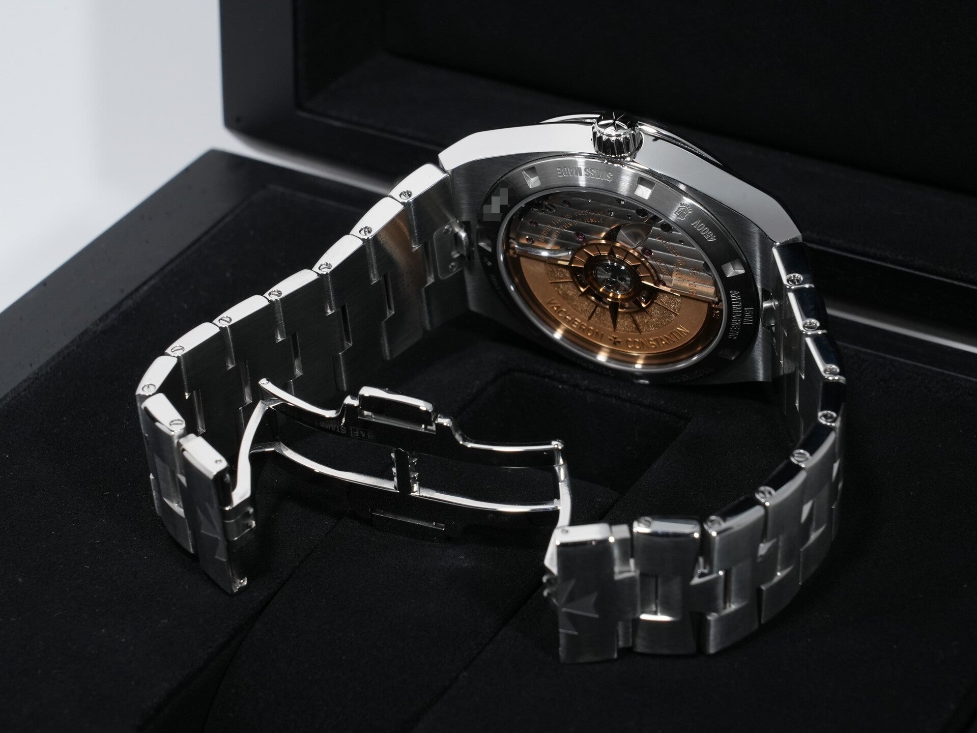 ヴァシュロンコンスタンタン オーヴァーシーズ Ref.4500V/110A-B128 ステンレススチール ブルー文字盤 中古 nvvjekeh