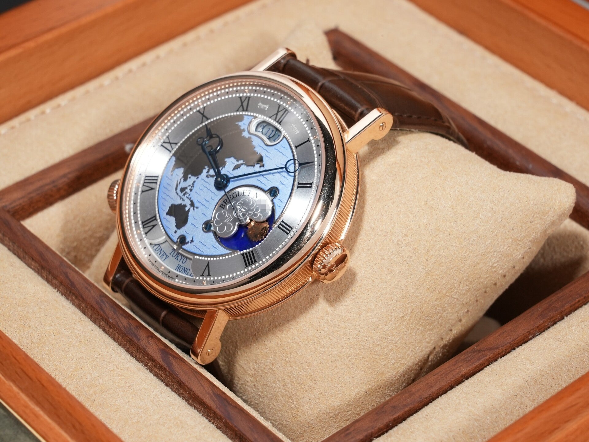 ブレゲ クラシック オーラ ムンディ Ref.5717BR/AS/9ZU ローズゴールド シルバー文字盤 中古 a4nqhfea