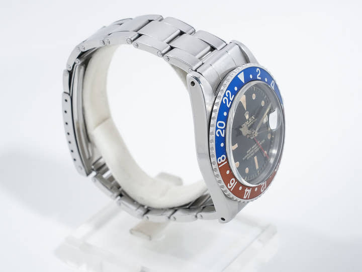 ロレックス GMTマスター Ref.1675 ステンレススチール ブラック文字盤 オイスターブレスレット 中古 qagzrqyi