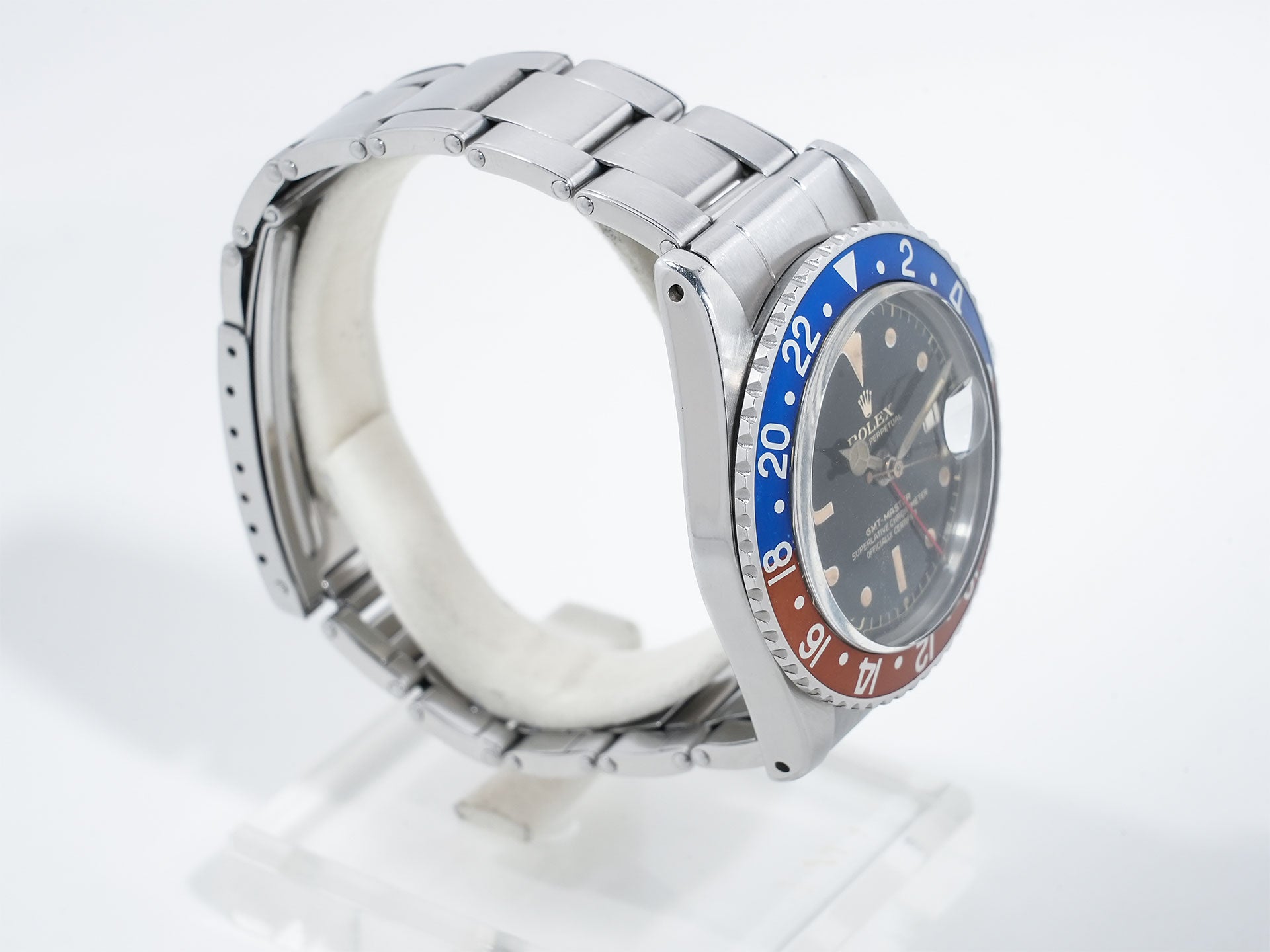 ロレックス GMTマスター Ref.1675 ステンレススチール ブラック文字盤 オイスターブレスレット 中古 qagzrqyi