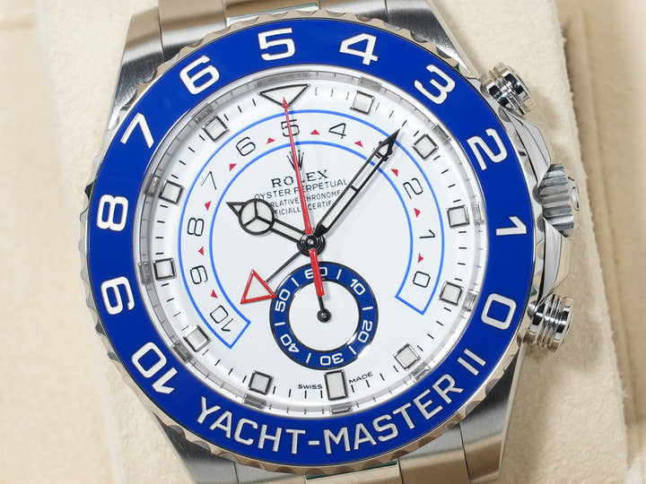 ロレックス ヨットマスターII Ref.116680 ステンレススチール ホワイト文字盤 美品 tshhnbcu