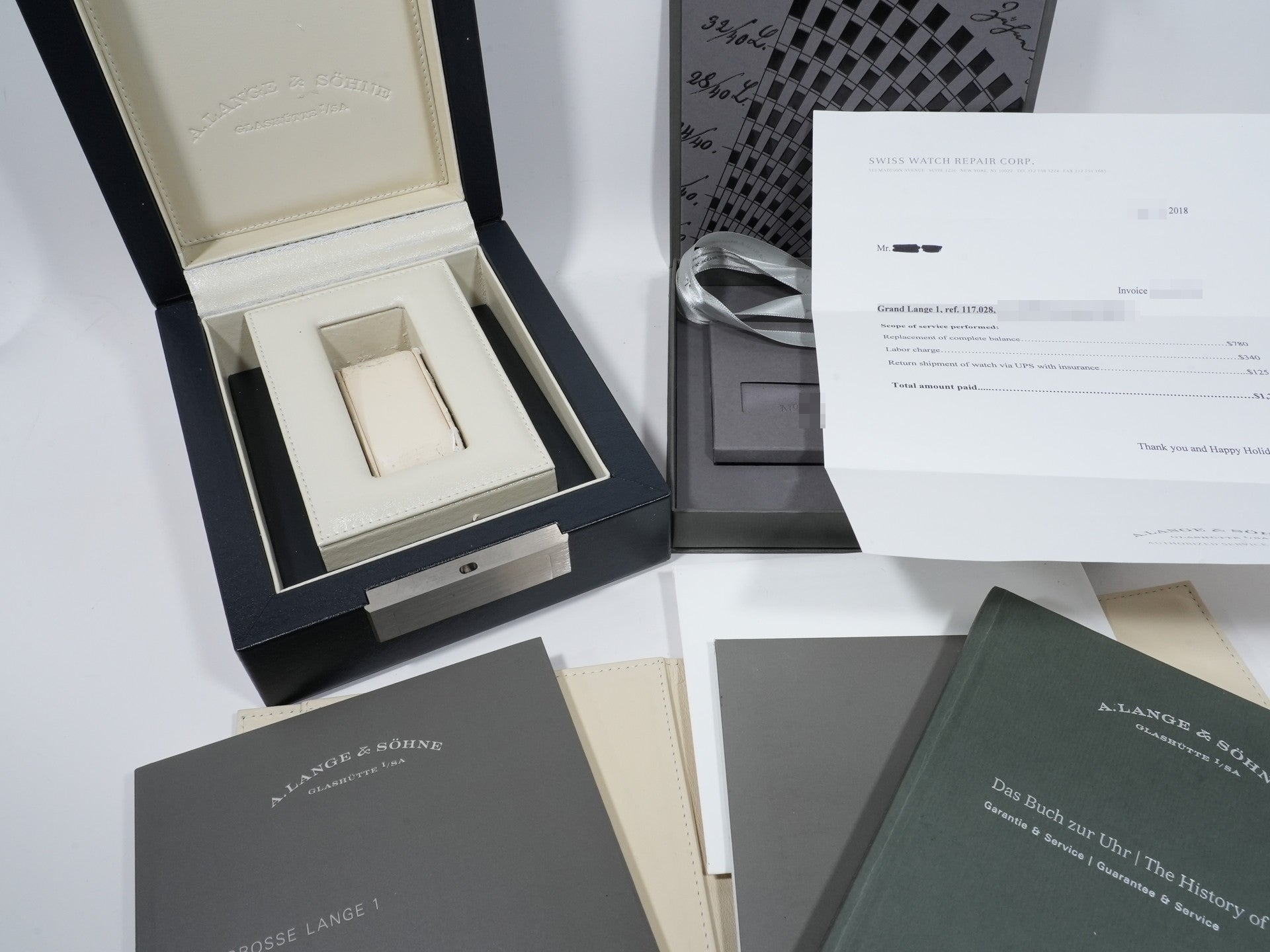 A.ランゲ＆ゾーネ グランド ランゲ1 Ref.117.028 ホワイトゴールド ブラック文字盤 美品 rxtpnngq