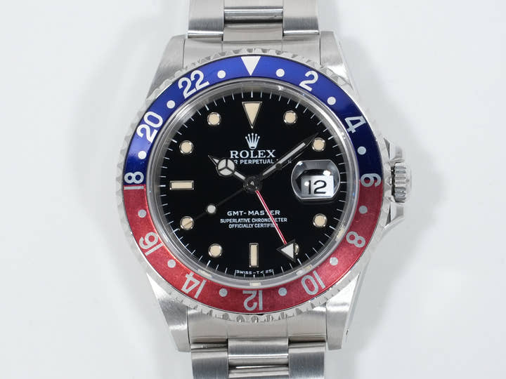 ロレックス GMTマスター Ref.16700 ステンレススチール ブラック文字盤 オイスターブレスレット 美中古 hccb7sv6