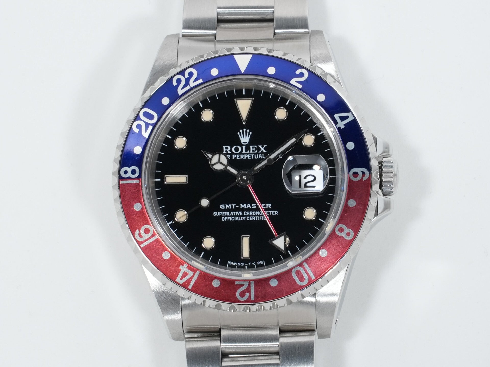 ロレックス GMTマスター Ref.16700 ステンレススチール ブラック文字盤 オイスターブレスレット 美中古 hccb7sv6
