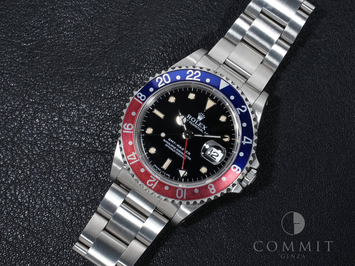 ロレックス GMTマスター Ref.16700 ステンレススチール ブラック文字盤 オイスターブレスレット 美中古 hccb7sv6