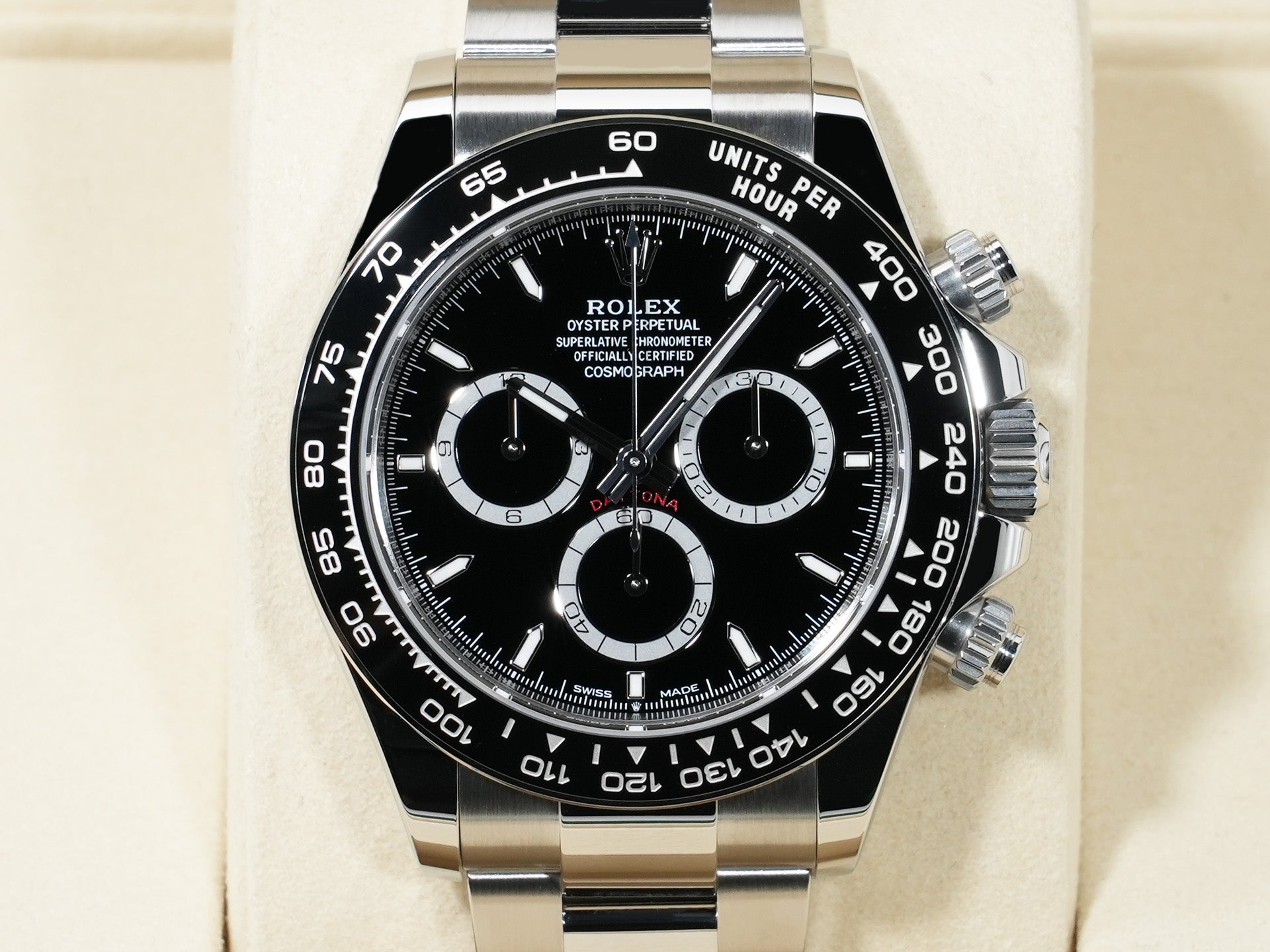 ロレックス デイトナ Ref.126500LN ステンレススチール ブラック文字盤 未使用 a4wbh6er