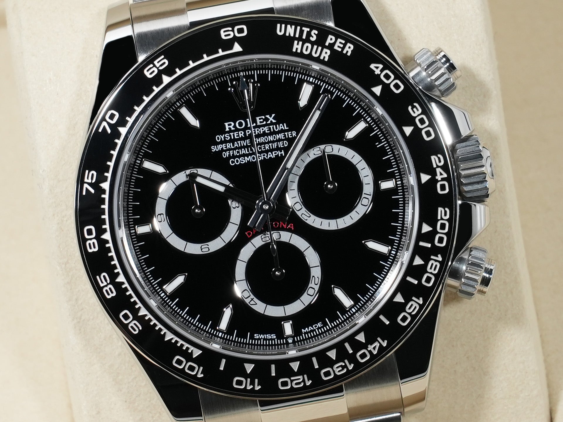 ロレックス デイトナ Ref.126500LN ステンレススチール ブラック文字盤 未使用 a4wbh6er