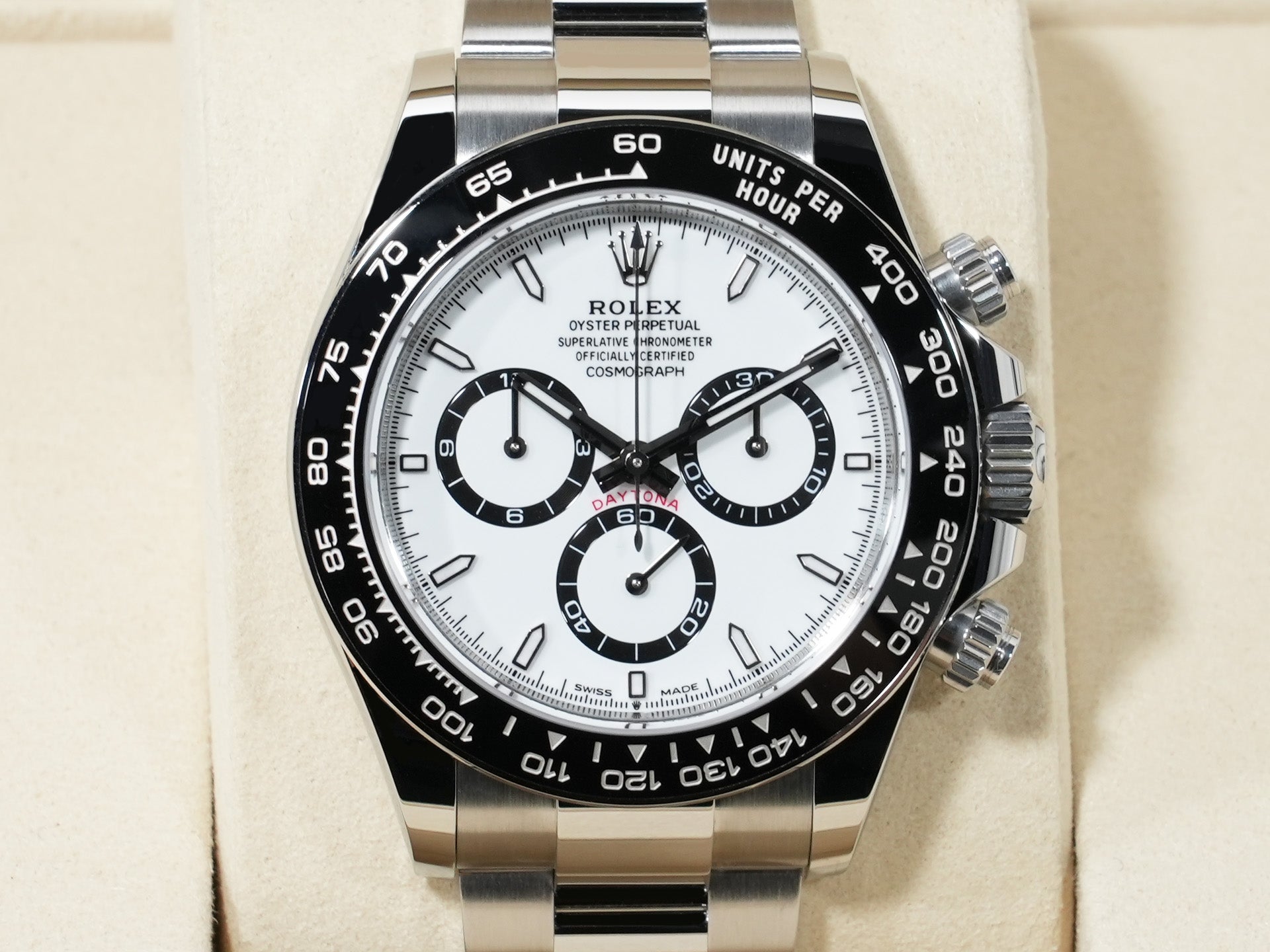 ロレックス デイトナ Ref.126500LN ステンレススチール ホワイト文字盤 未使用 fnn9qrfp
