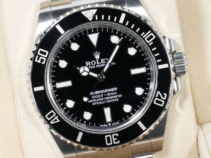 ロレックス サブマリーナー ノンデイト Ref.124060 ステンレススチール ブラック文字盤 中古 fcn7x2he