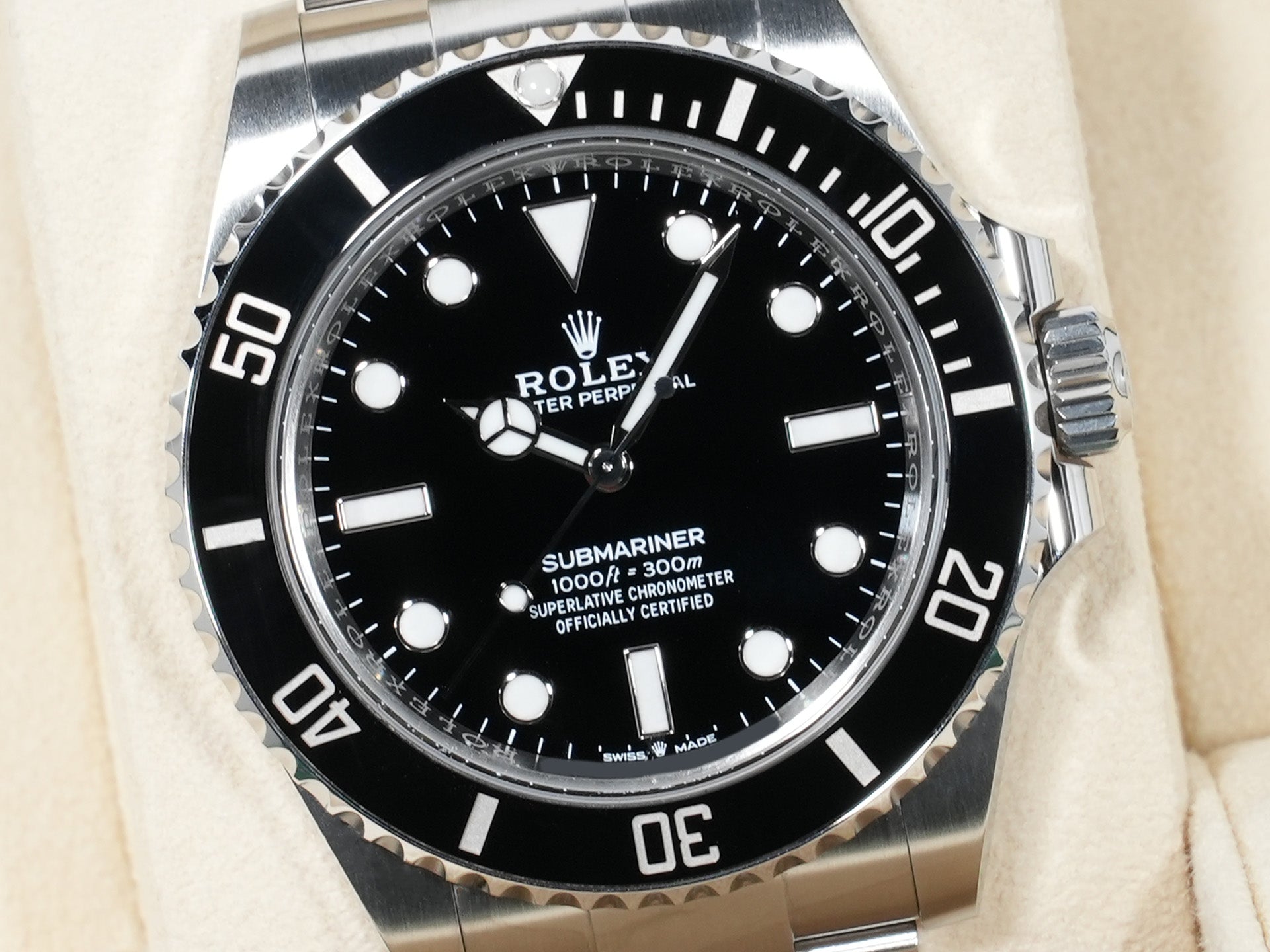 ロレックス サブマリーナー ノンデイト Ref.124060 ステンレススチール ブラック文字盤 中古 fcn7x2he