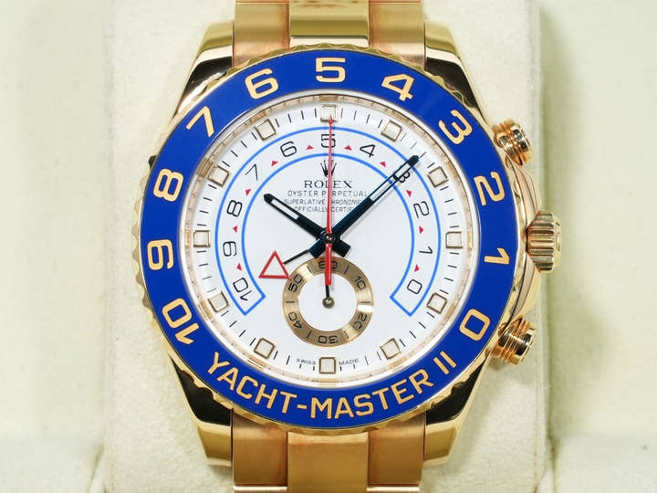 ロレックス ヨットマスターII Ref.116688 イエローゴールド ホワイト文字盤 中古 5fcfiufp
