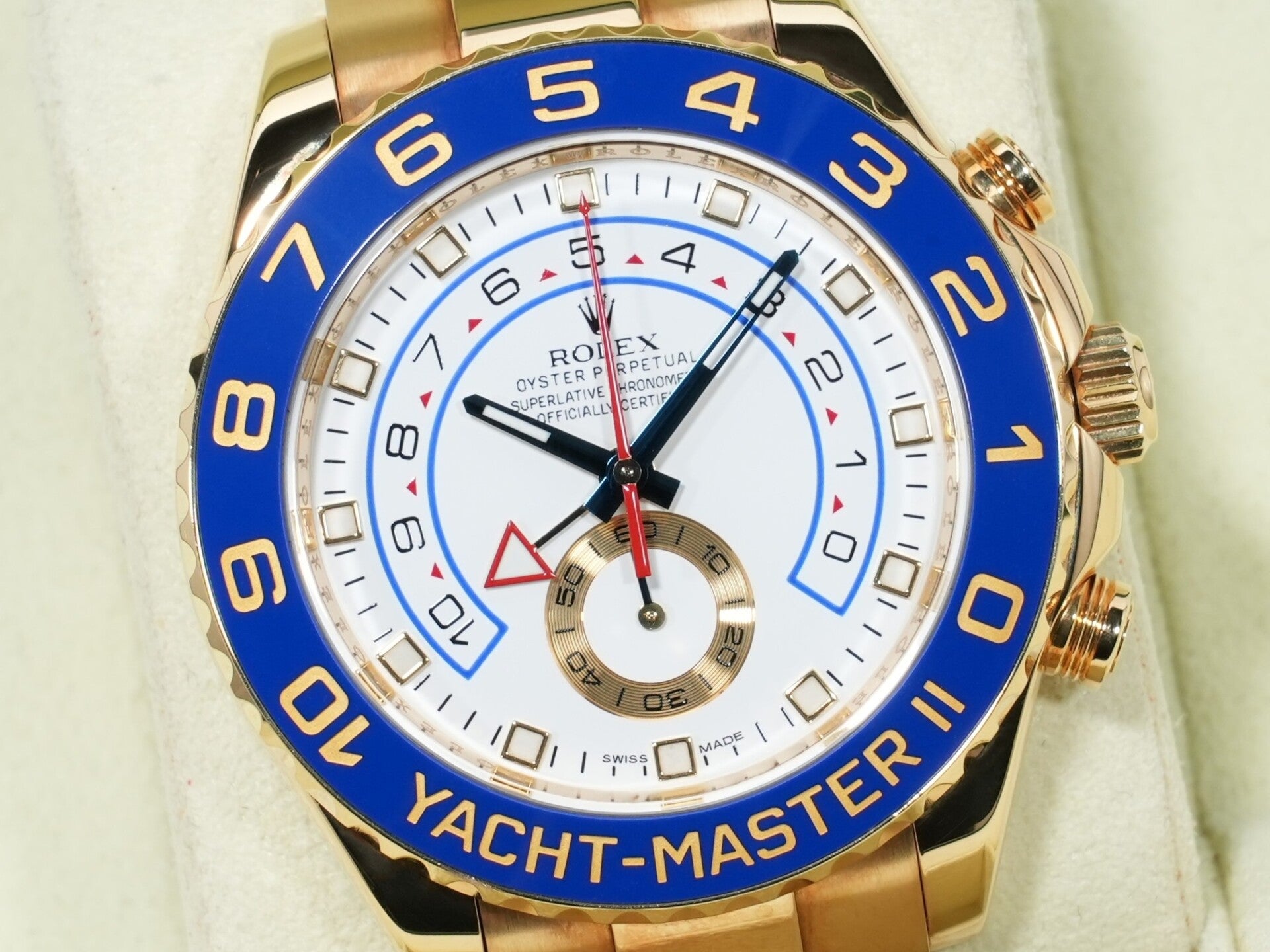 ロレックス ヨットマスターII Ref.116688 イエローゴールド ホワイト文字盤 中古 5fcfiufp