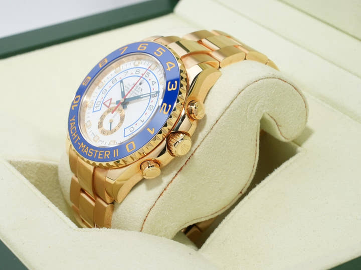 ロレックス ヨットマスターII Ref.116688 イエローゴールド ホワイト文字盤 中古 5fcfiufp