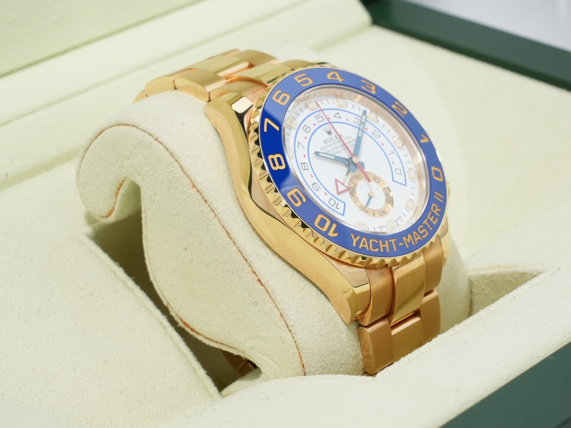 ロレックス ヨットマスターII Ref.116688 イエローゴールド ホワイト文字盤 中古 5fcfiufp