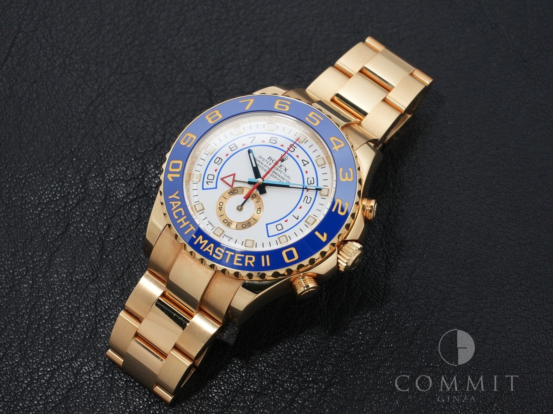 ロレックス ヨットマスターII Ref.116688 イエローゴールド ホワイト文字盤 中古 5fcfiufp