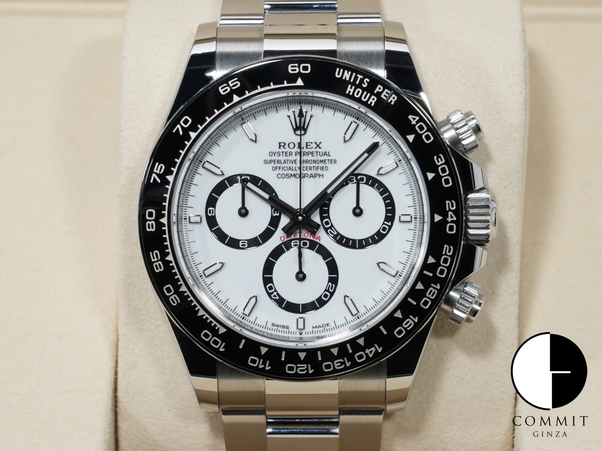 ロレックス デイトナ Ref.126500LN ステンレススチール ホワイト文字盤 中古 4yroc46p