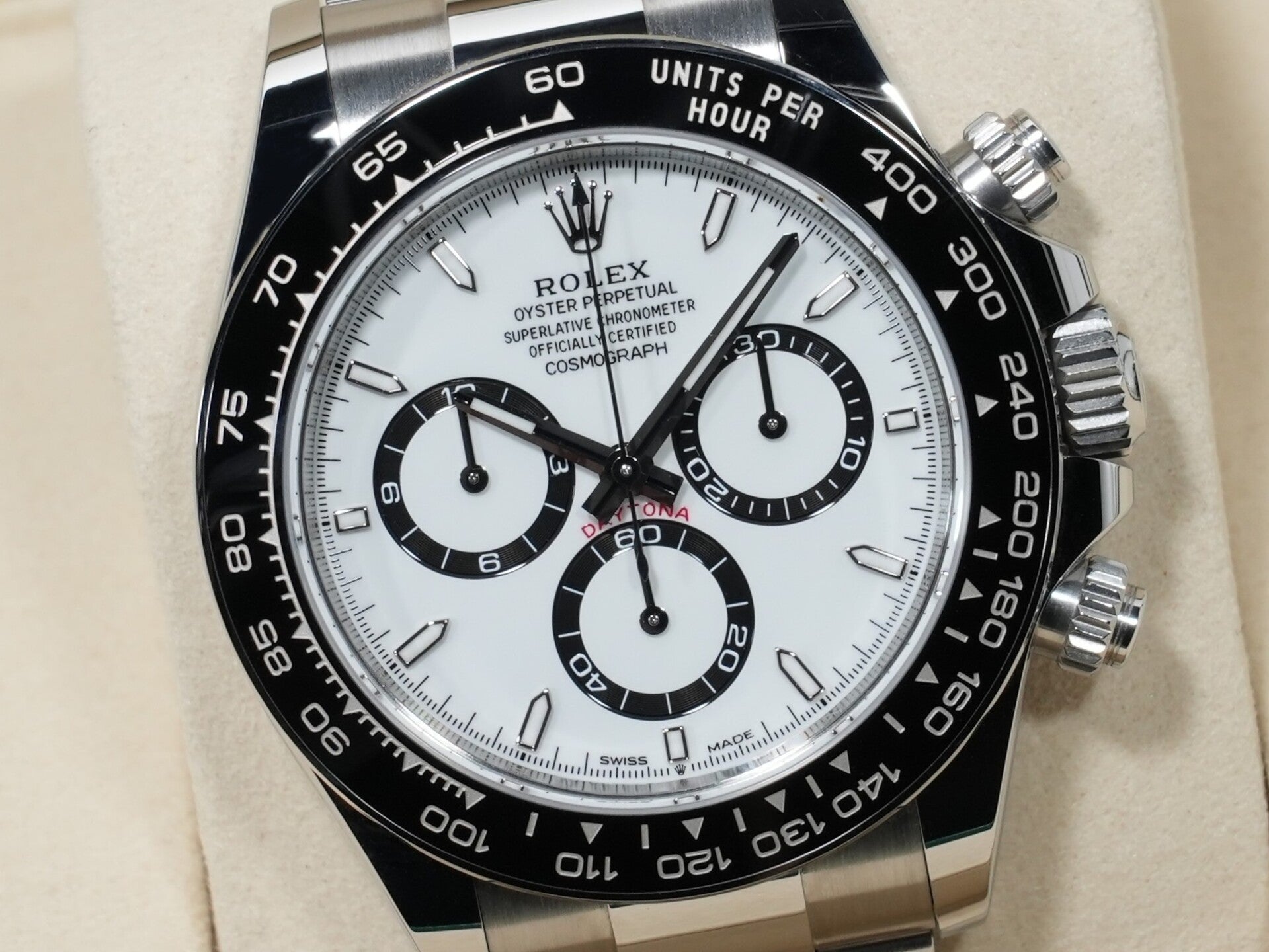 ロレックス デイトナ Ref.126500LN ステンレススチール ホワイト文字盤 中古 4yroc46p