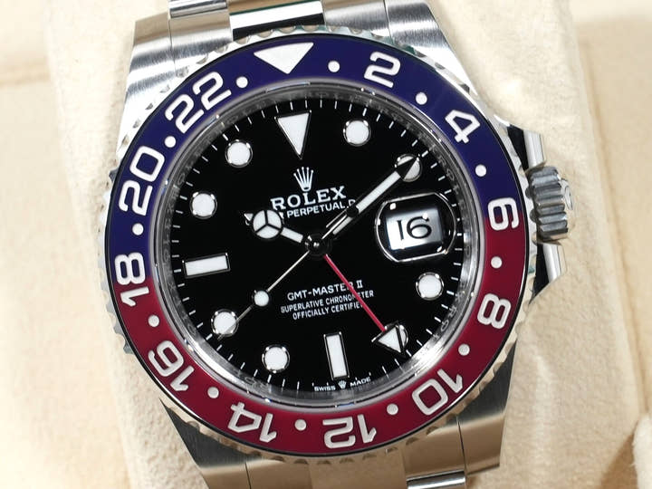 ロレックス GMTマスターII Ref.126710BLRO ステンレススチール ブラック文字盤 オイスターブレスレット 未使用 t94yno8o