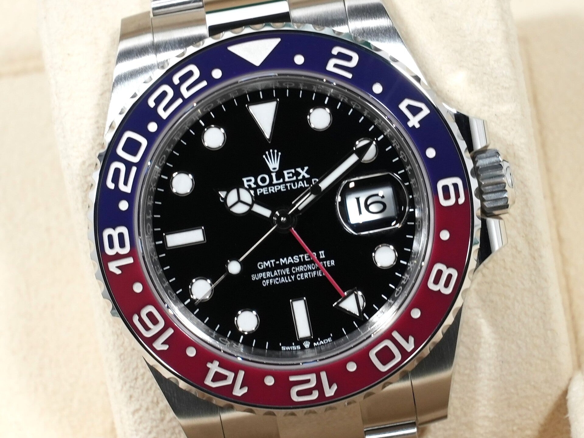 ロレックス GMTマスターII Ref.126710BLRO ステンレススチール ブラック文字盤 オイスターブレスレット 未使用 t94yno8o