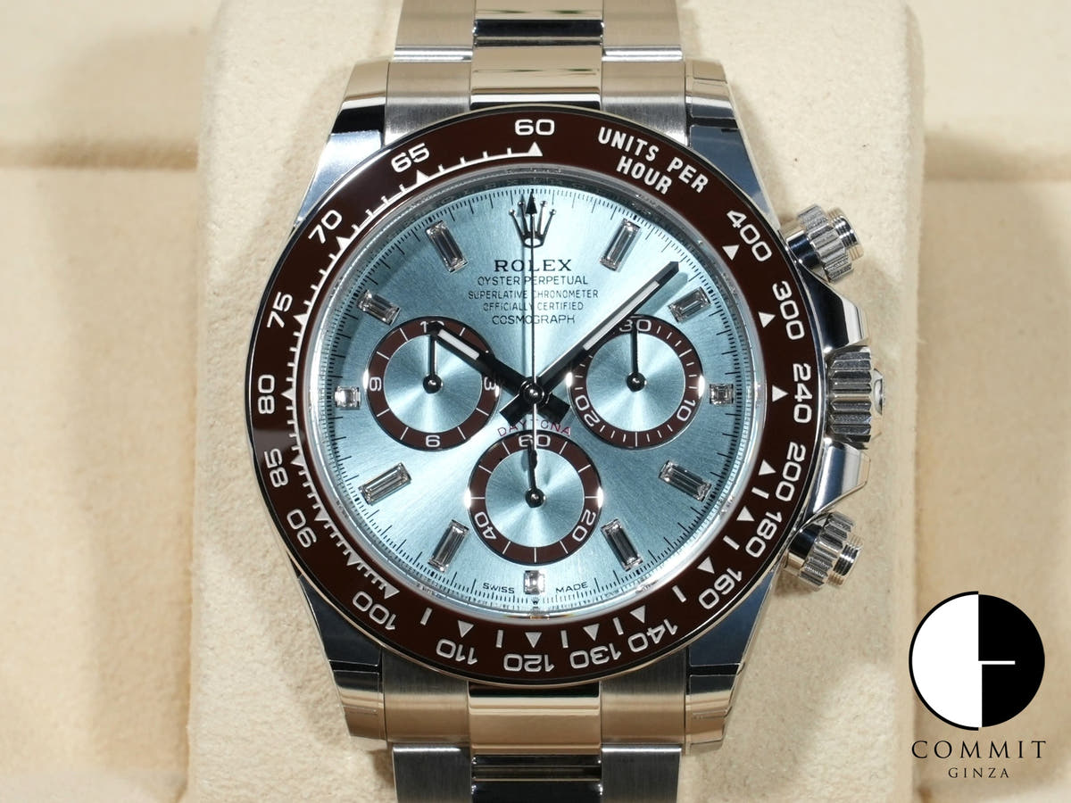 Rolex Daytona Ref. 126506A Platinum Ice Blue Dial with 11 Diamonds, Unused.