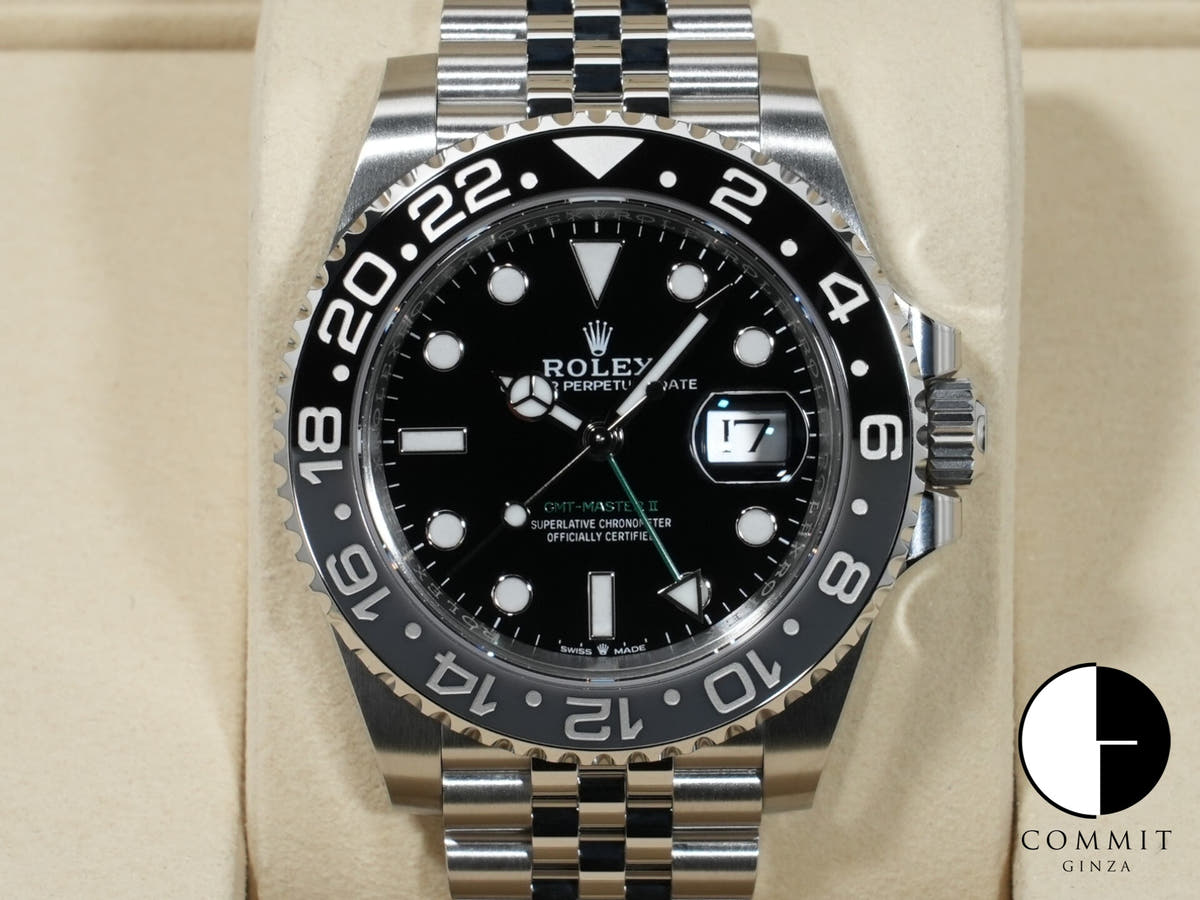 Rolex GMT-Master II Ref. 126710GRNR Stainless Steel Black Dial Jubilee Bracelet Unused v2wnvf3v
