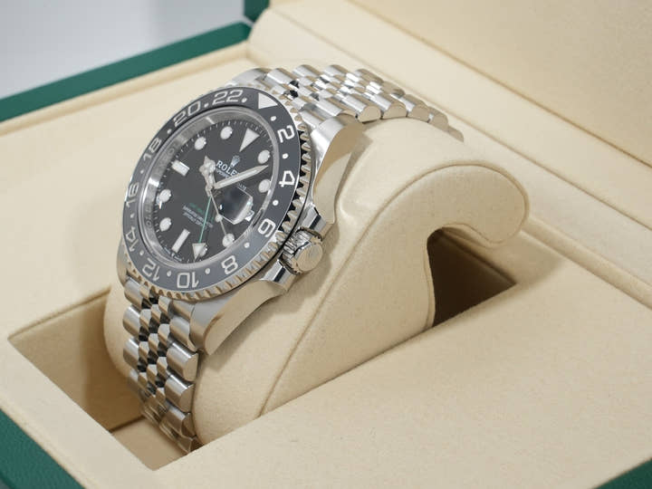 Rolex GMT-Master II Ref. 126710GRNR Stainless Steel Black Dial Jubilee Bracelet Unused v2wnvf3v