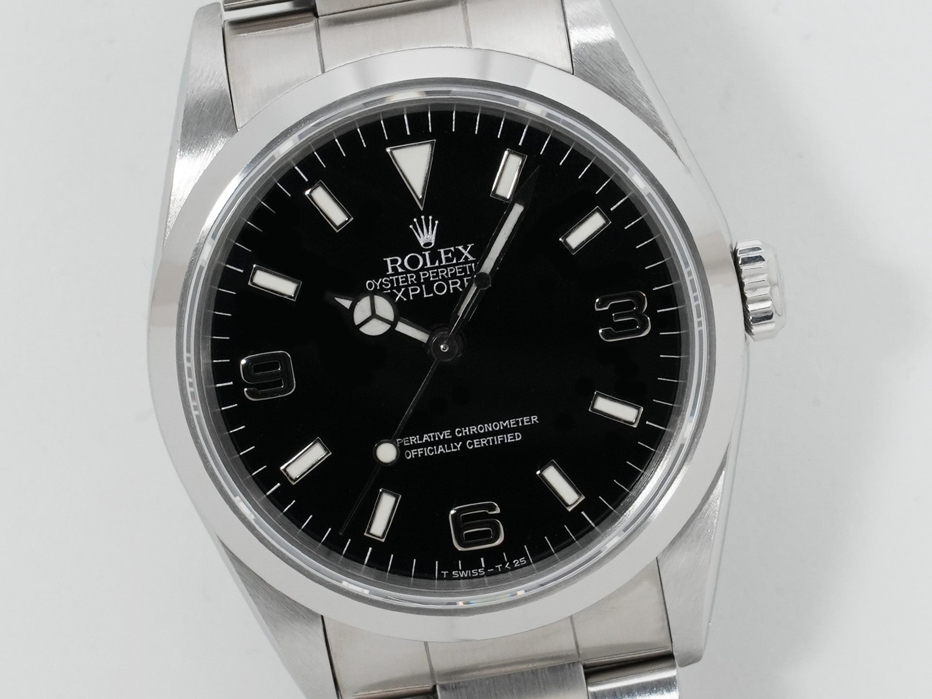 ロレックス エクスプローラーI Ref.14270 ステンレススチール ブラック文字盤 オイスターブレスレット 美中古 m2dii9sq