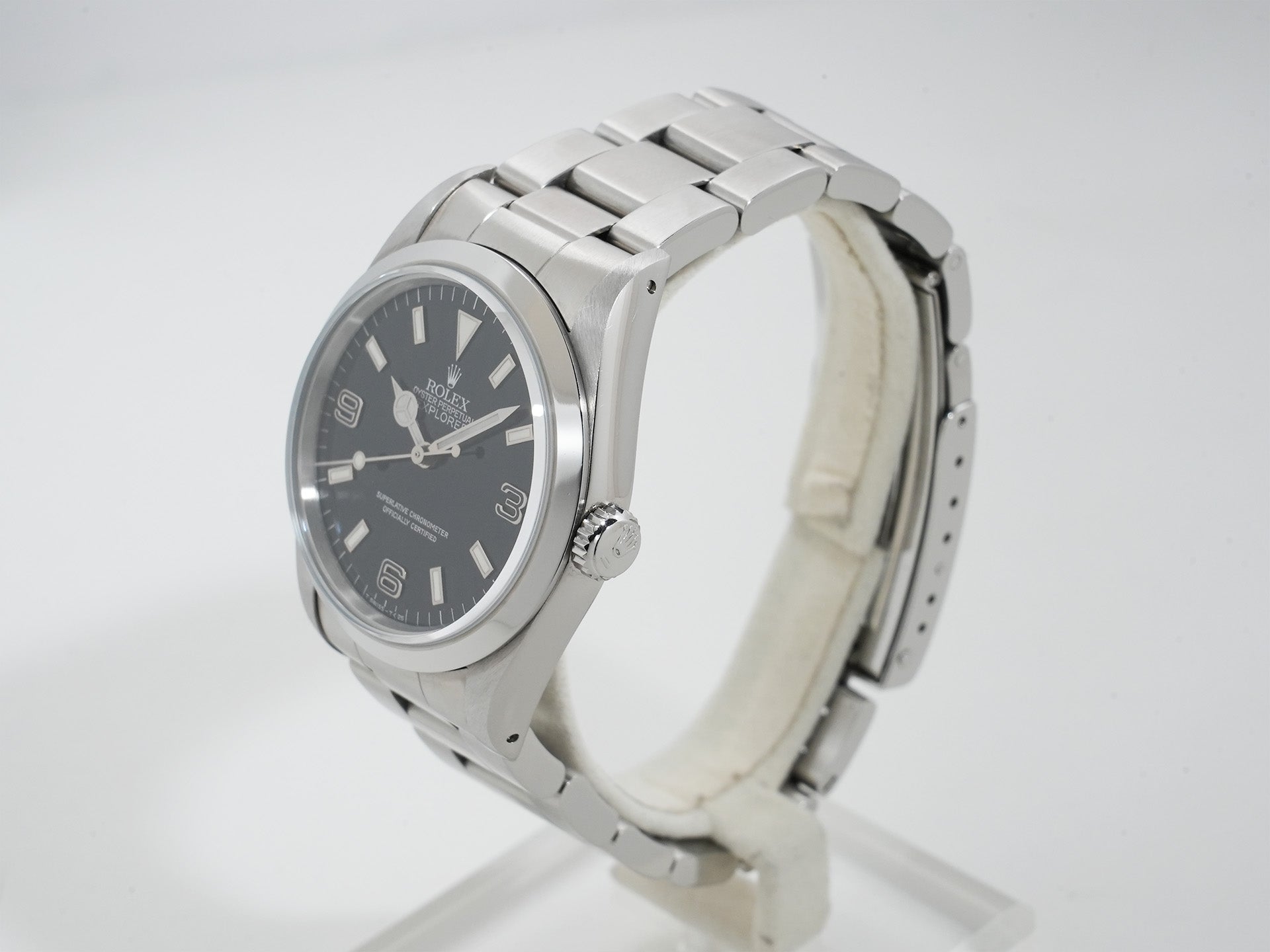 ロレックス エクスプローラーI Ref.14270 ステンレススチール ブラック文字盤 オイスターブレスレット 美中古 m2dii9sq