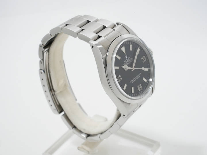 ロレックス エクスプローラーI Ref.14270 ステンレススチール ブラック文字盤 オイスターブレスレット 美中古 m2dii9sq