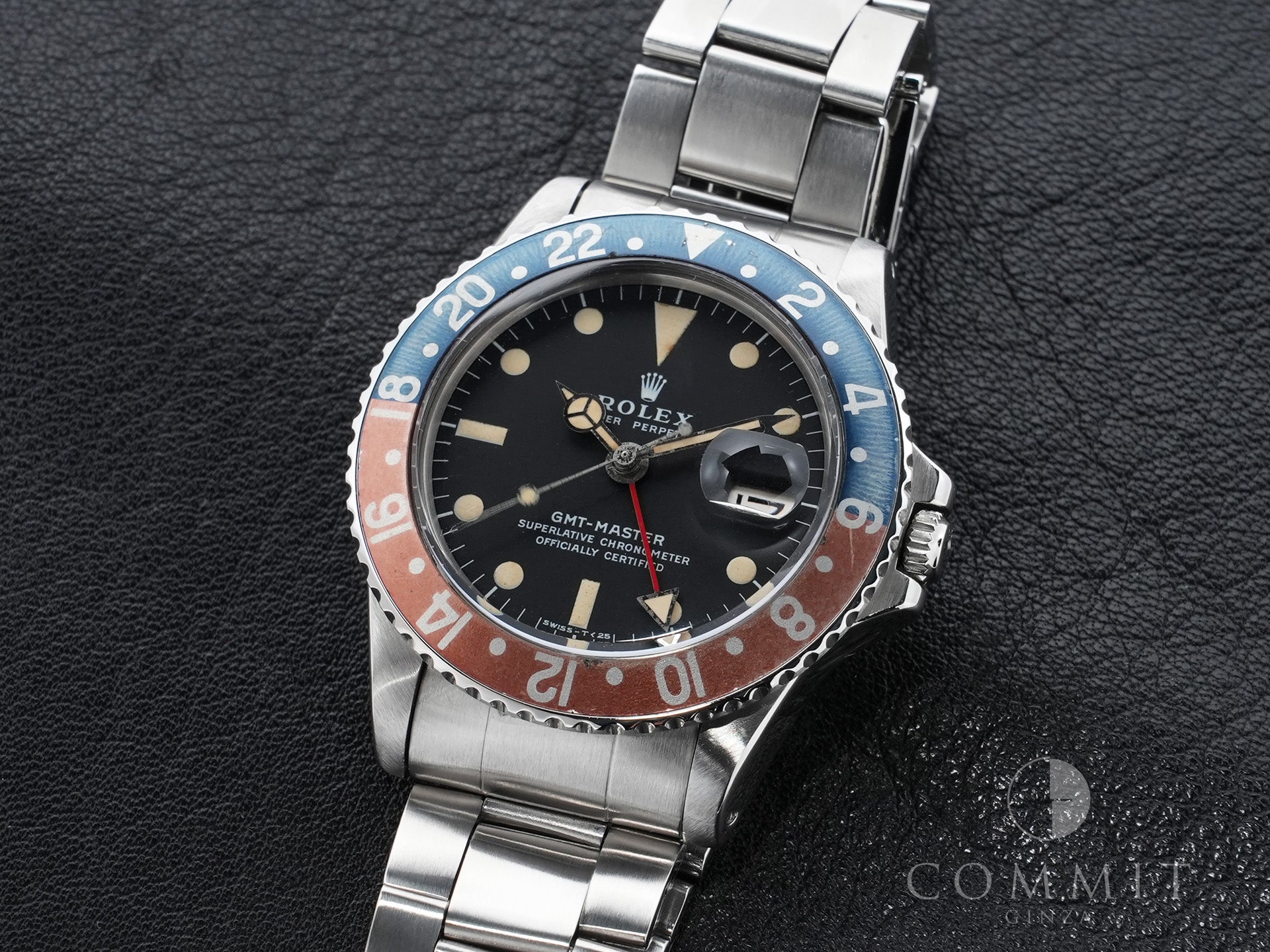 ロレックス GMTマスター Ref.1675 ステンレススチール ブラック文字盤 オイスターブレスレット 中古 9n5nigrm