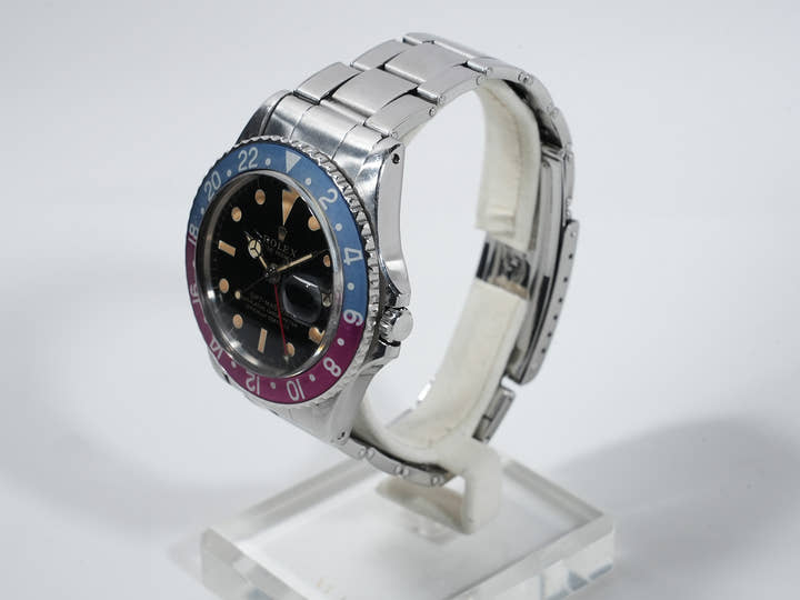 ロレックス GMTマスター Ref.1675 ステンレススチール ブラック文字盤 オイスターブレスレット 中古 inr48cp2