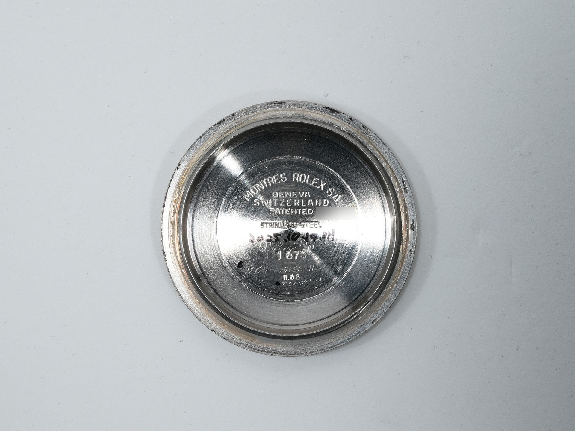 ロレックス GMTマスター Ref.1675 ステンレススチール ブラック文字盤 オイスターブレスレット 中古 inr48cp2