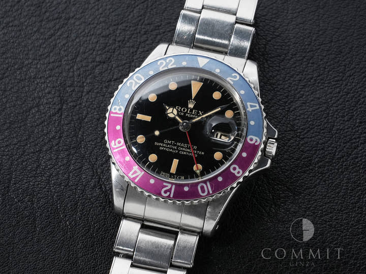 ロレックス GMTマスター Ref.1675 ステンレススチール ブラック文字盤 オイスターブレスレット 中古 inr48cp2