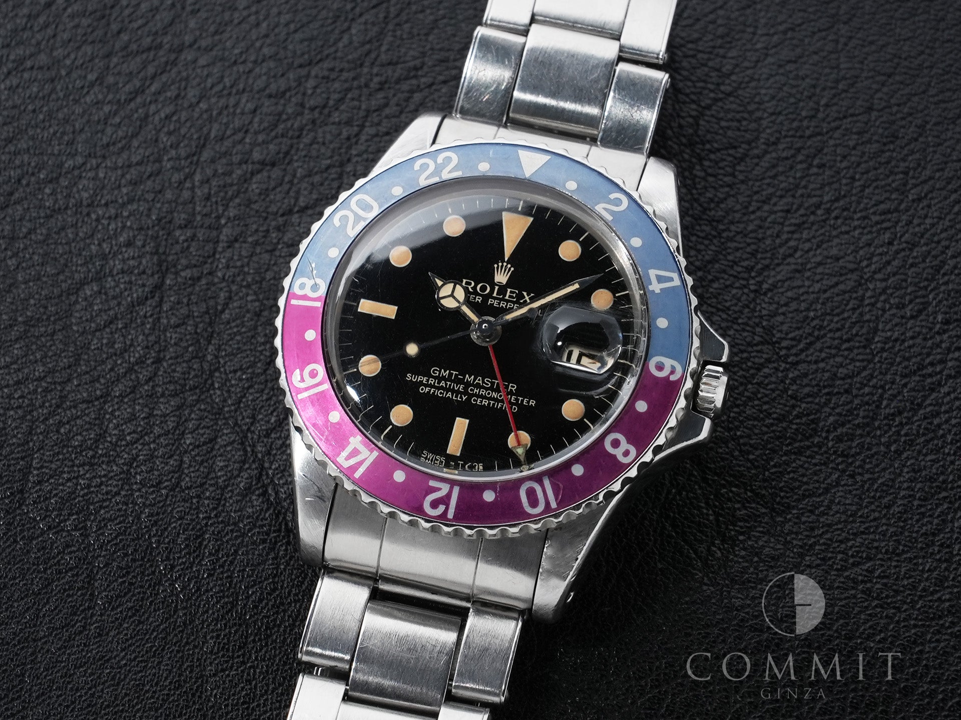 ロレックス GMTマスター Ref.1675 ステンレススチール ブラック文字盤 オイスターブレスレット 中古 inr48cp2