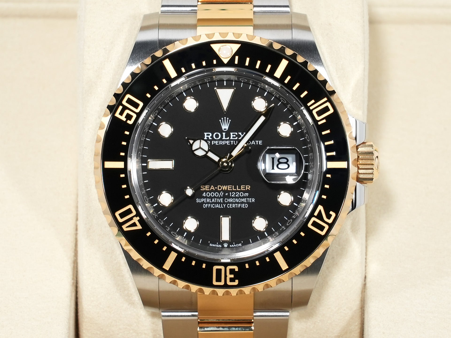 Rolex Sea-Dweller Ref. 126603 Stainless Steel/Yellow Gold Black Dial Unused bb7b2zhs