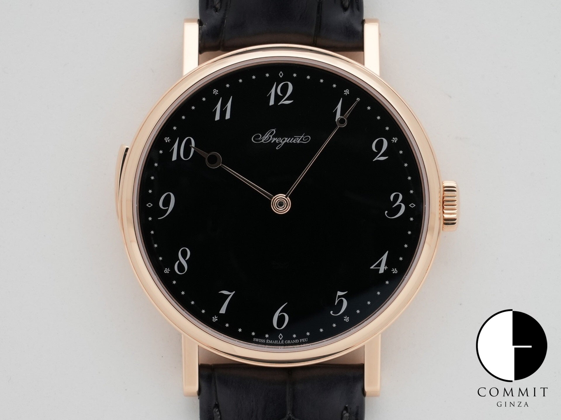 Breguet Classic Minute Repeater 7637 Ref. 7637BR/2N/9ZU Rose Gold Black Grand Feu Enamel Dial, Excellent Condition 4x75qyfr