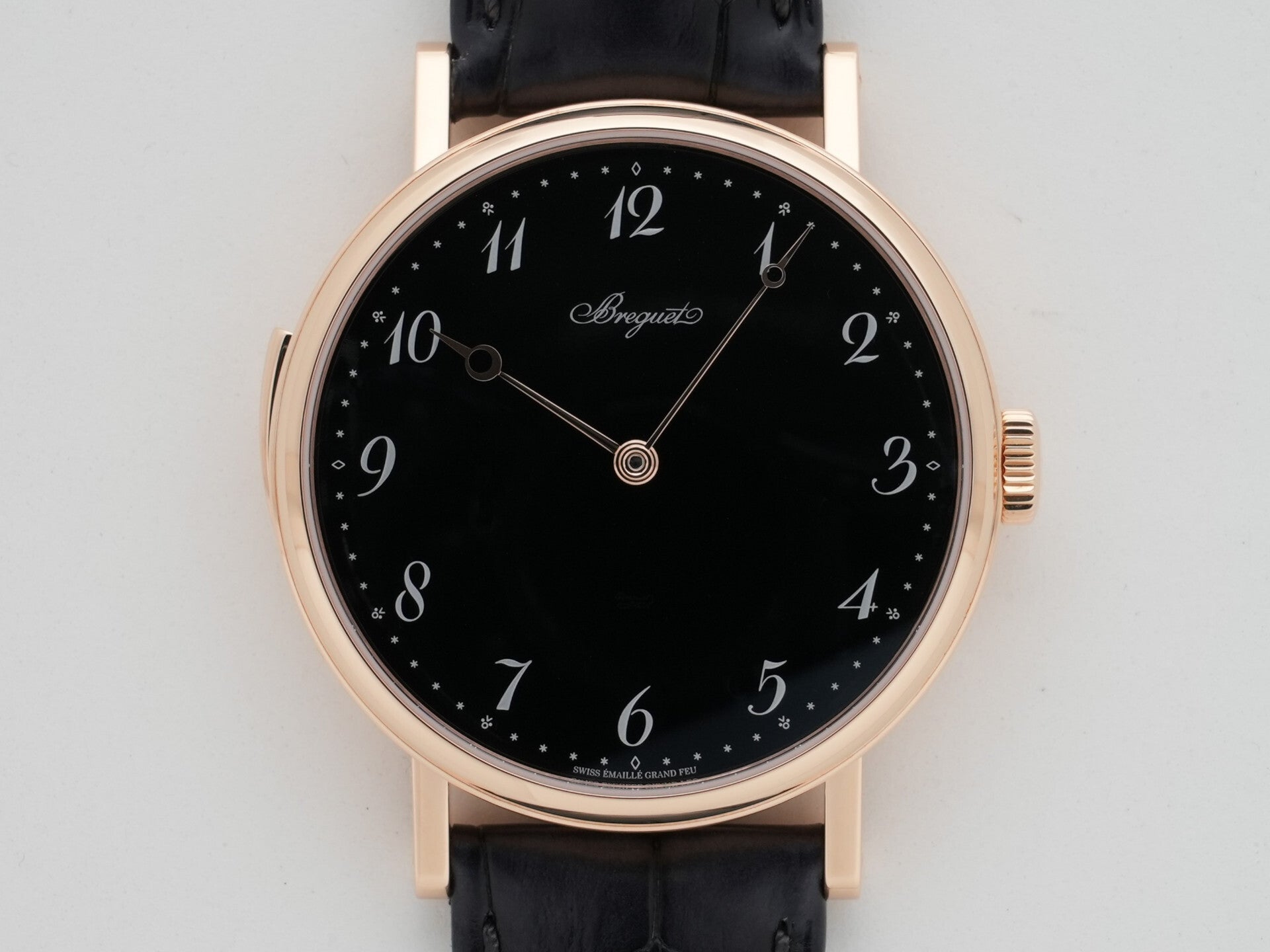 Breguet Classic Minute Repeater 7637 Ref. 7637BR/2N/9ZU Rose Gold Black Grand Feu Enamel Dial, Excellent Condition 4x75qyfr