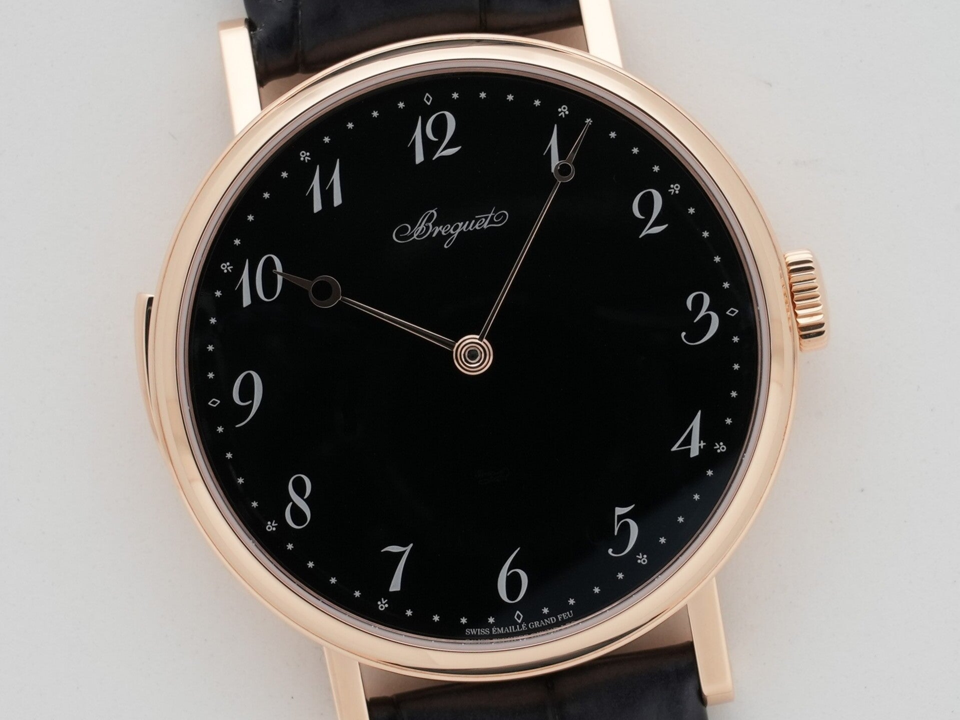 Breguet Classic Minute Repeater 7637 Ref. 7637BR/2N/9ZU Rose Gold Black Grand Feu Enamel Dial, Excellent Condition 4x75qyfr