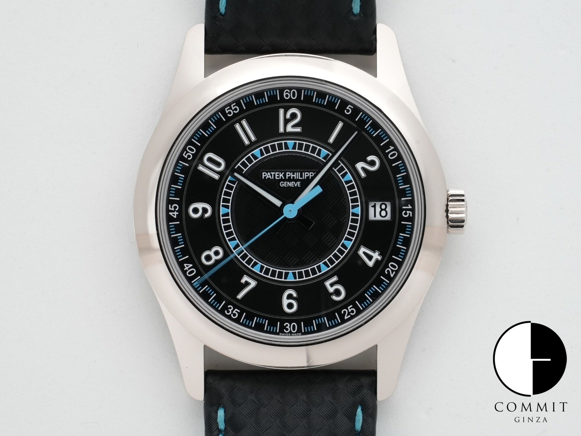 Patek Philippe Calatrava Ref. 6007G-011 White Gold Ebony Black Dial Pre-owned (uz8ercvr appears to be an internal reference number and not part of the product description)