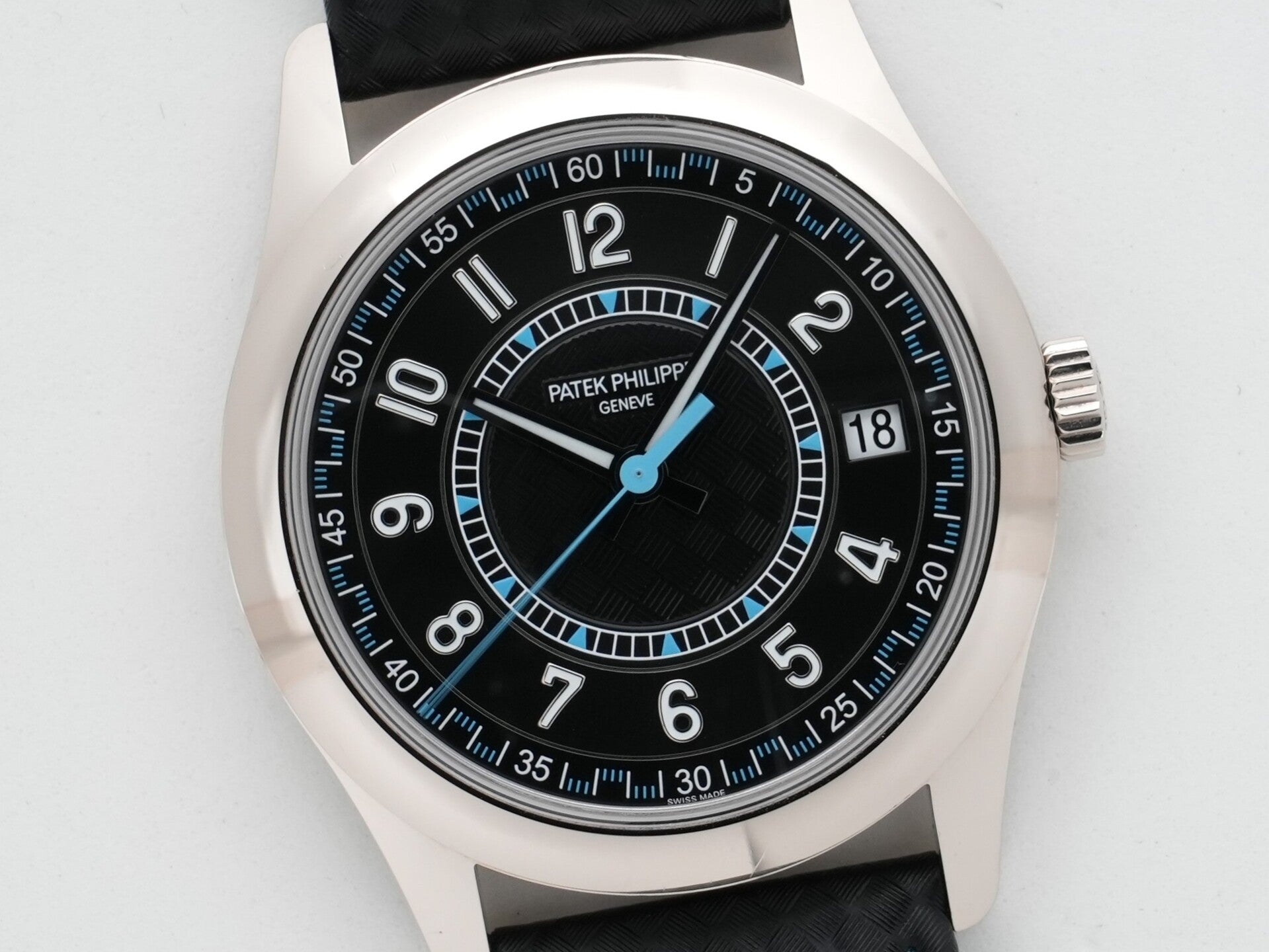 Patek Philippe Calatrava Ref. 6007G-011 White Gold Ebony Black Dial Pre-owned (uz8ercvr appears to be an internal reference number and not part of the product description)