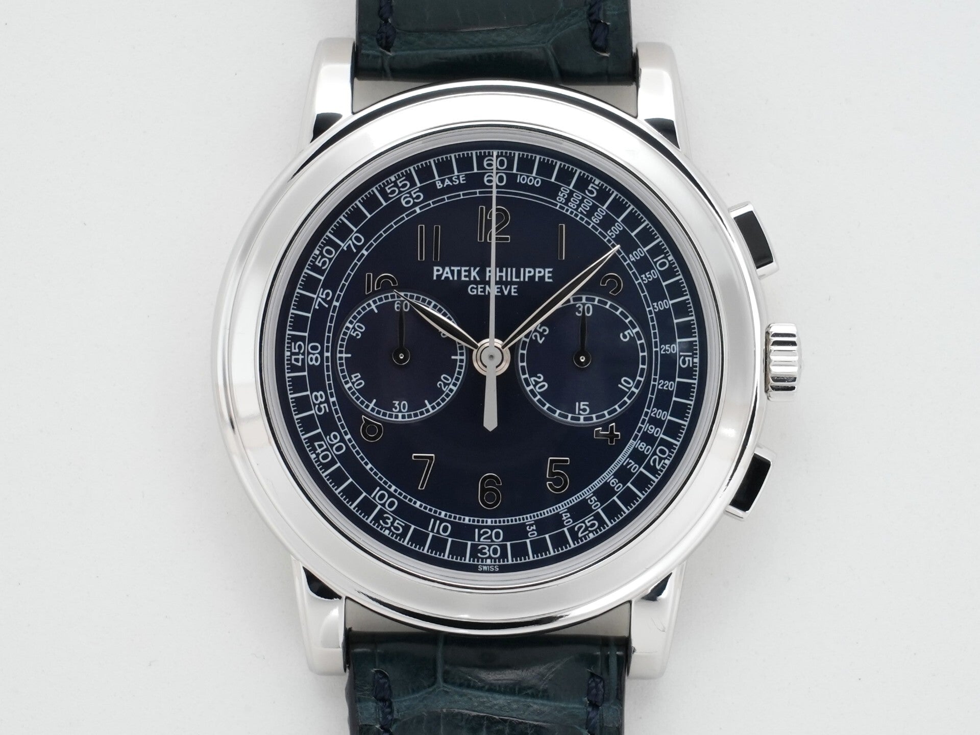 Patek Philippe Complication Chronograph Ref. 5070P-001 Platinum Blue Dial Pre-owned 7iovfnsx