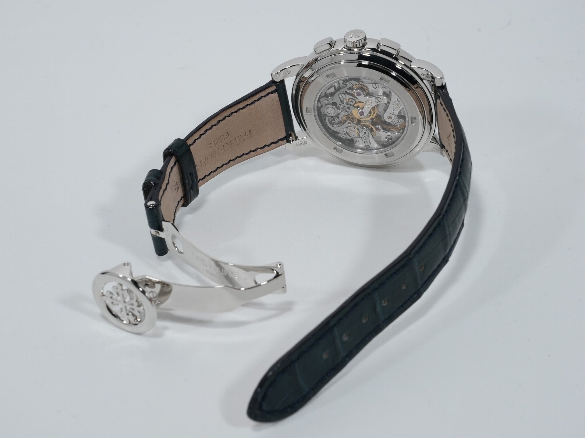 Patek Philippe Complication Chronograph Ref. 5070P-001 Platinum Blue Dial Pre-owned 7iovfnsx
